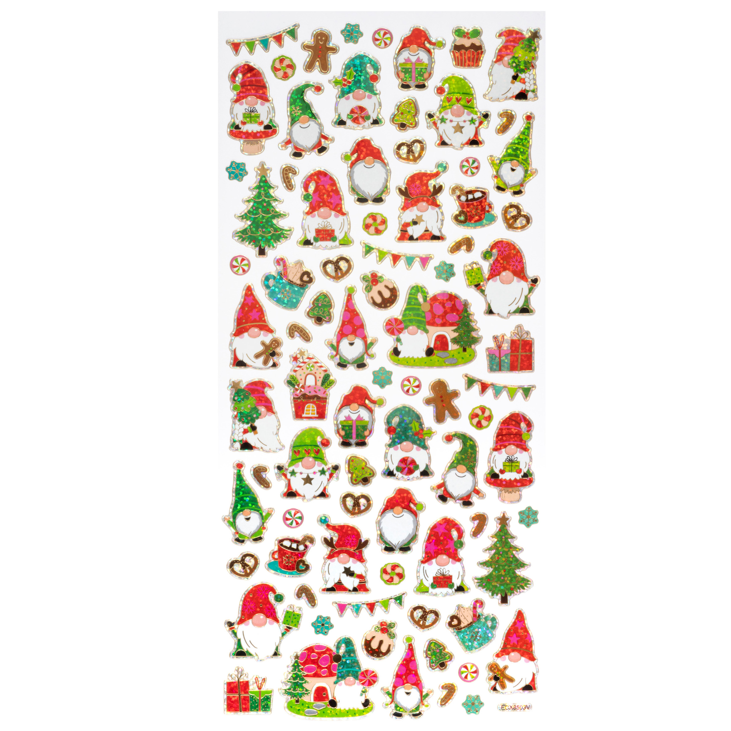 CHRISTMAS CHARACTER STICKERS 35X14CM - Image 3