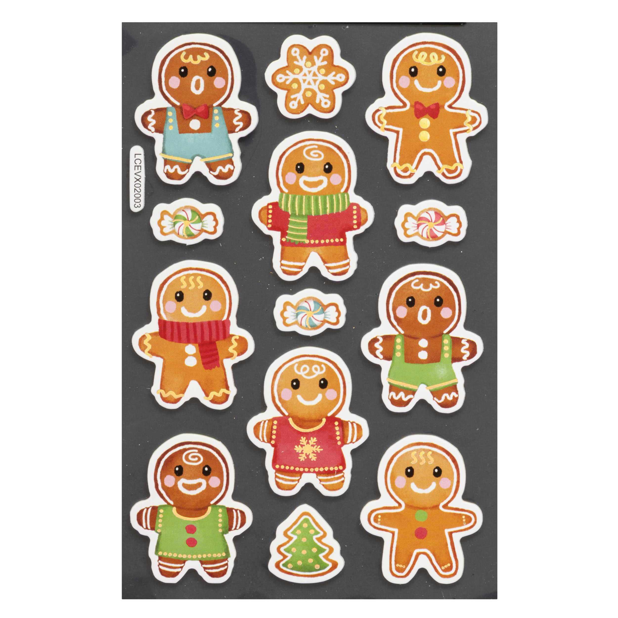 CHRISTMAS STICKERS WITH ICE CREAM CHARACTERS - Image 2