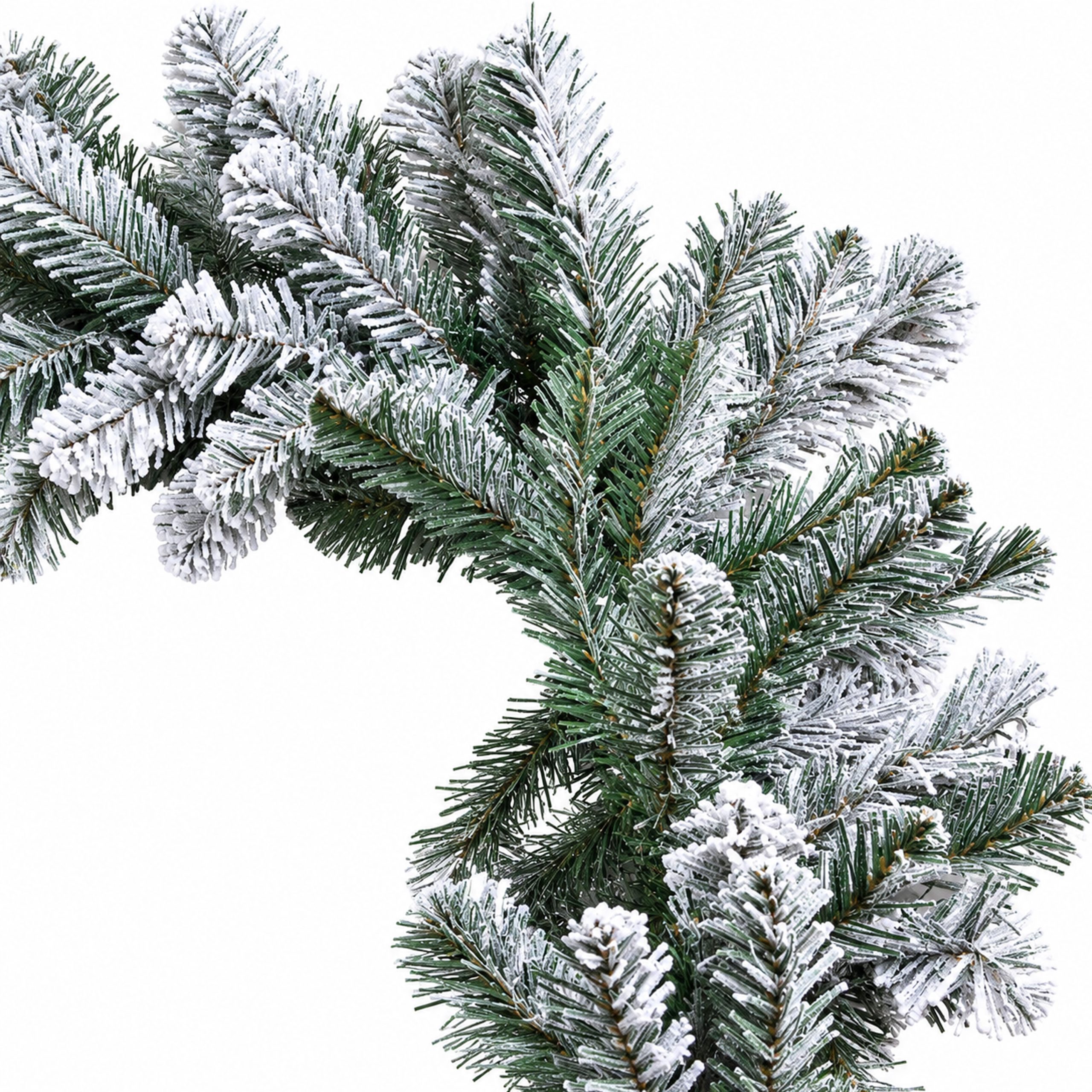CHRISTMAS SNOWY FROST SPARK BRANCH WITH 240 PVC TIPS 240X30CM