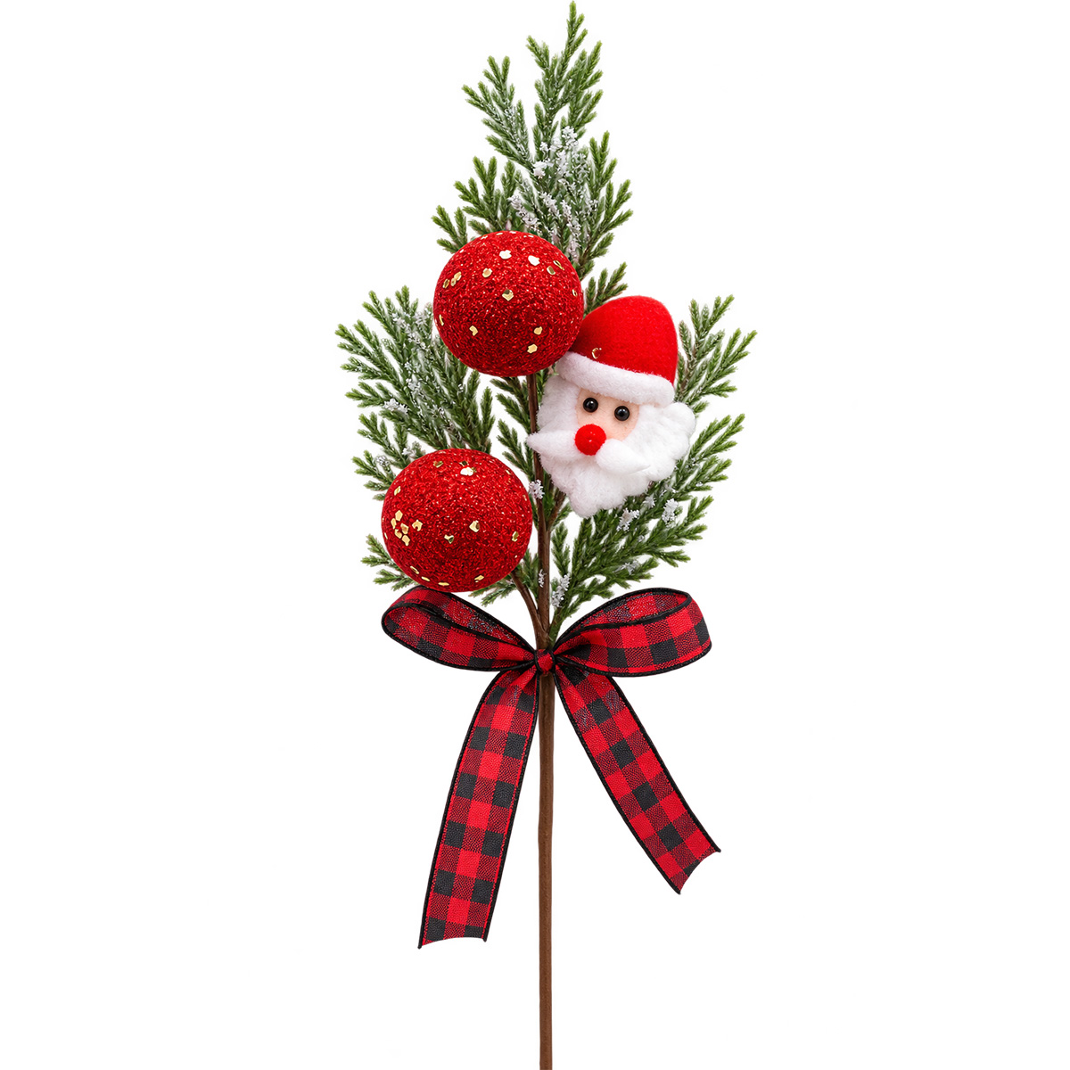 CHRISTMAS PICK WITH SANTA CLAUS 34CM